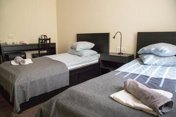 Фото номера Двухместный номер с 2 отдельными кроватями Отель Hotel Akmenė г. Naujoji Akmenė 8